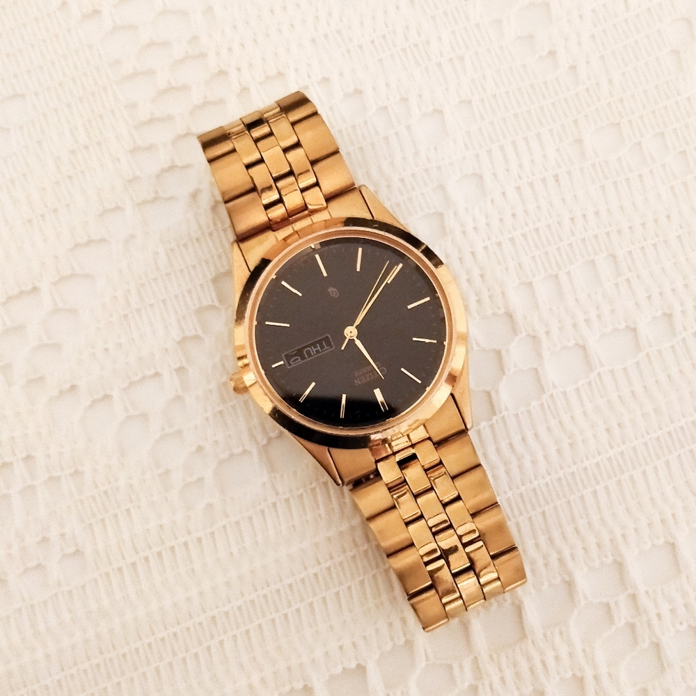 Citizen Quartz Wrist Watch Gold Tone